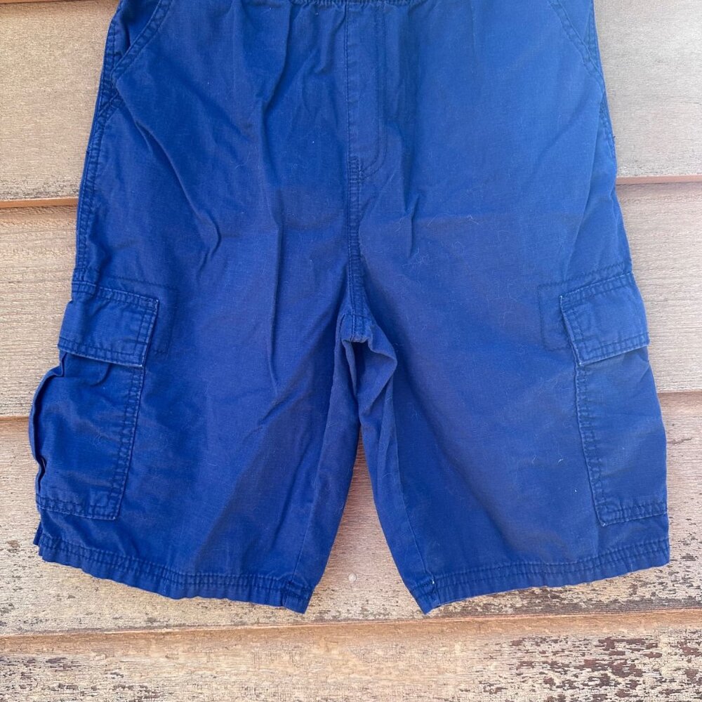 Boys Navy Blue Cargo Shorts Size 16 With Adjustable Waist By The Childrens Place - Picture 5 of 7
